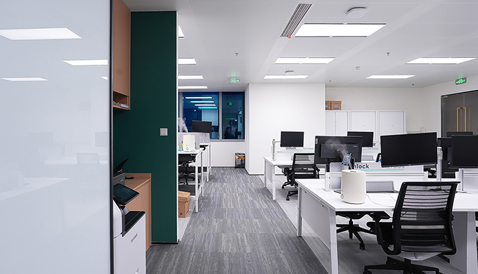 辦公室裝修完工現場